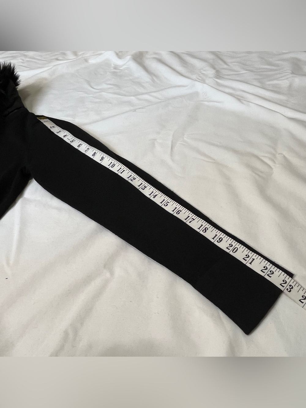 Y2K Style & Co Faux Fur Trim Satin Tie Waist Open Front Jacket Mobwife Winter MP - Picture 13 of 15